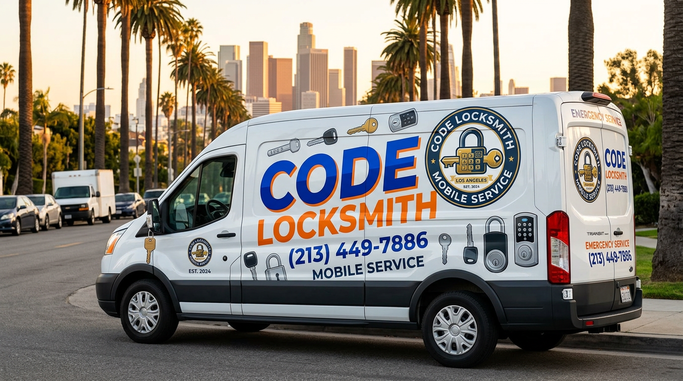 Code Locksmith mobile service van in Los Angeles